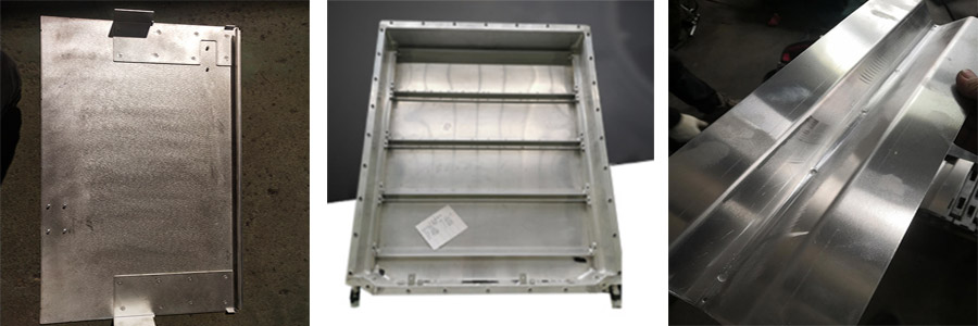 鋁柜門點(diǎn)焊樣品，電池鋁箱點(diǎn)焊樣品，鋁工具箱點(diǎn)焊樣品