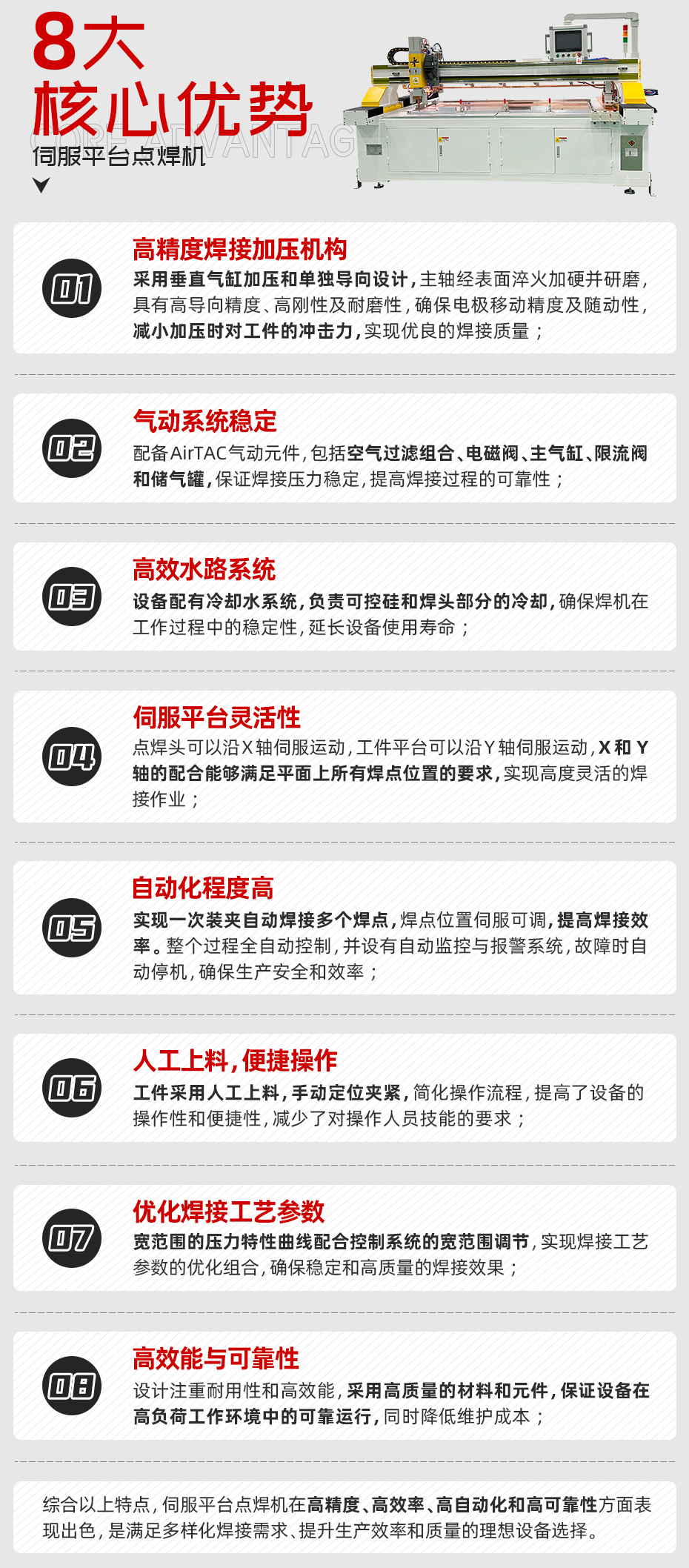 伺服平臺(tái)點(diǎn)焊機(jī)核心優(yōu)勢